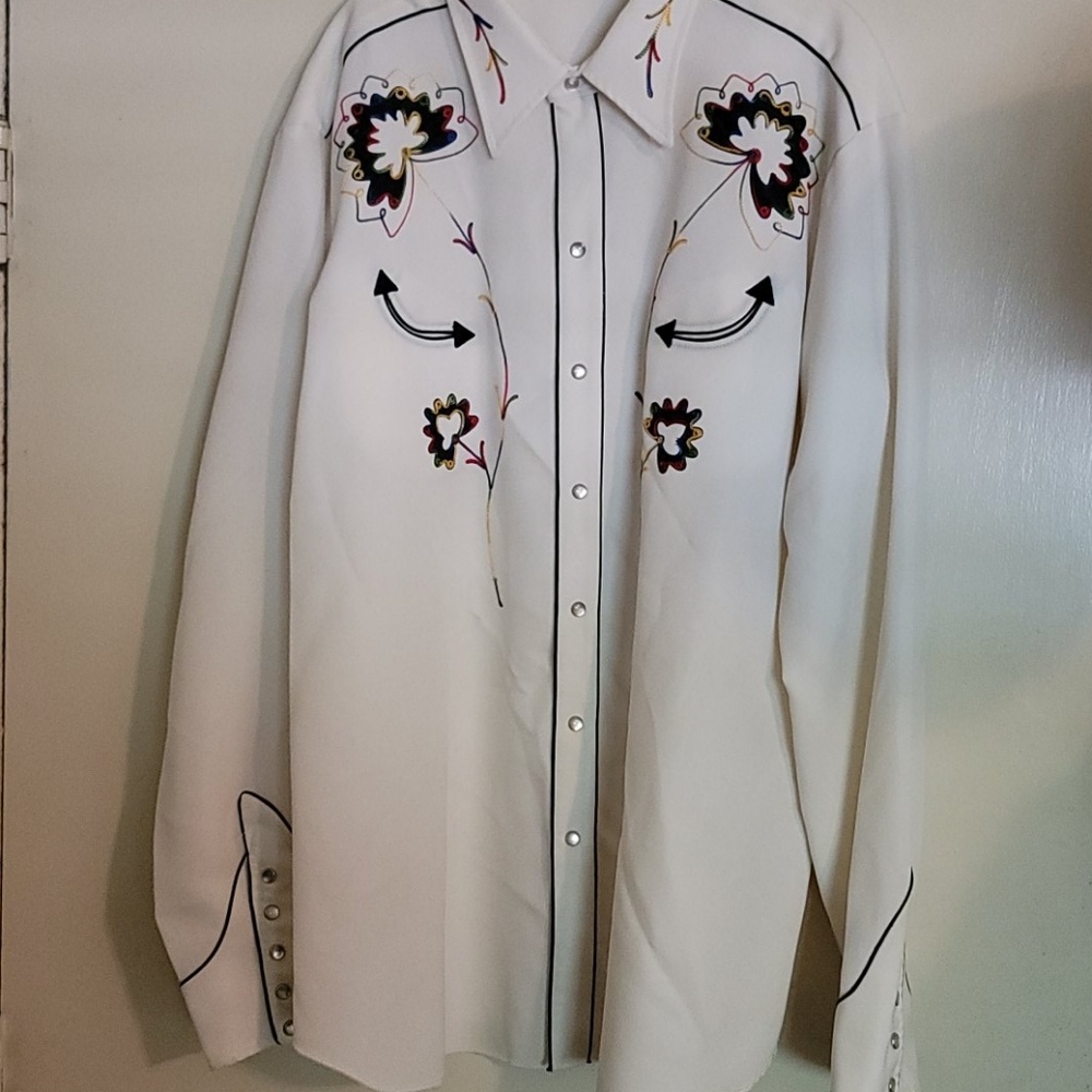 Vintage Embroidered Western Shirt